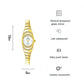 Oval Chain Watch with Diamonds for Women - Silver - Fashion