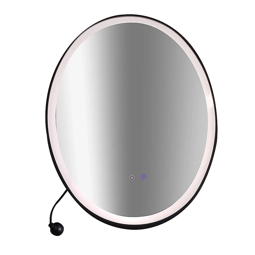 Oval Mirror LED Anti-Fog Illuminated Bathroom Living Room