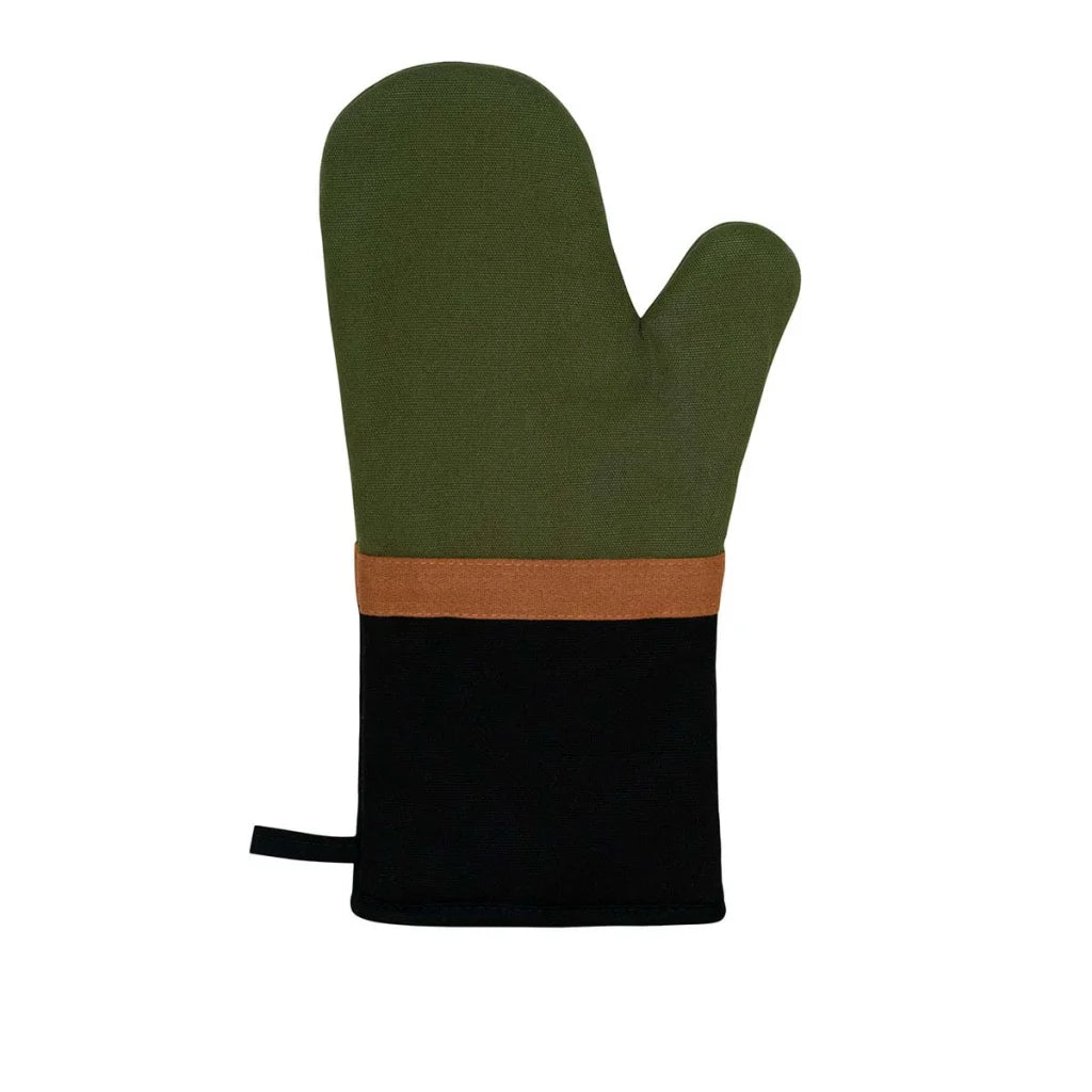 Oven Mitt J Elliot Home Selby Cotton 34x15 cm - Olive &