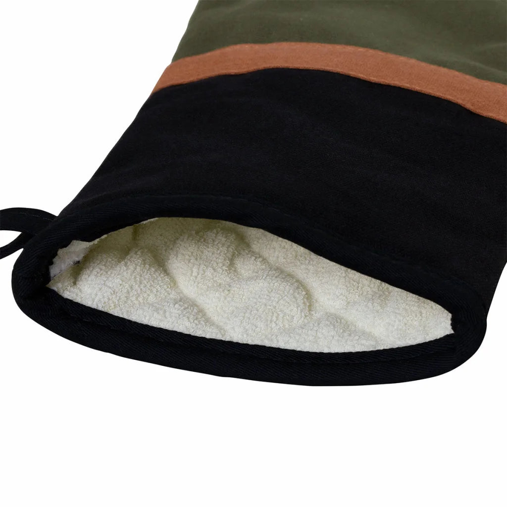 Oven Mitt J Elliot Home Selby Cotton 34x15 cm - Olive &