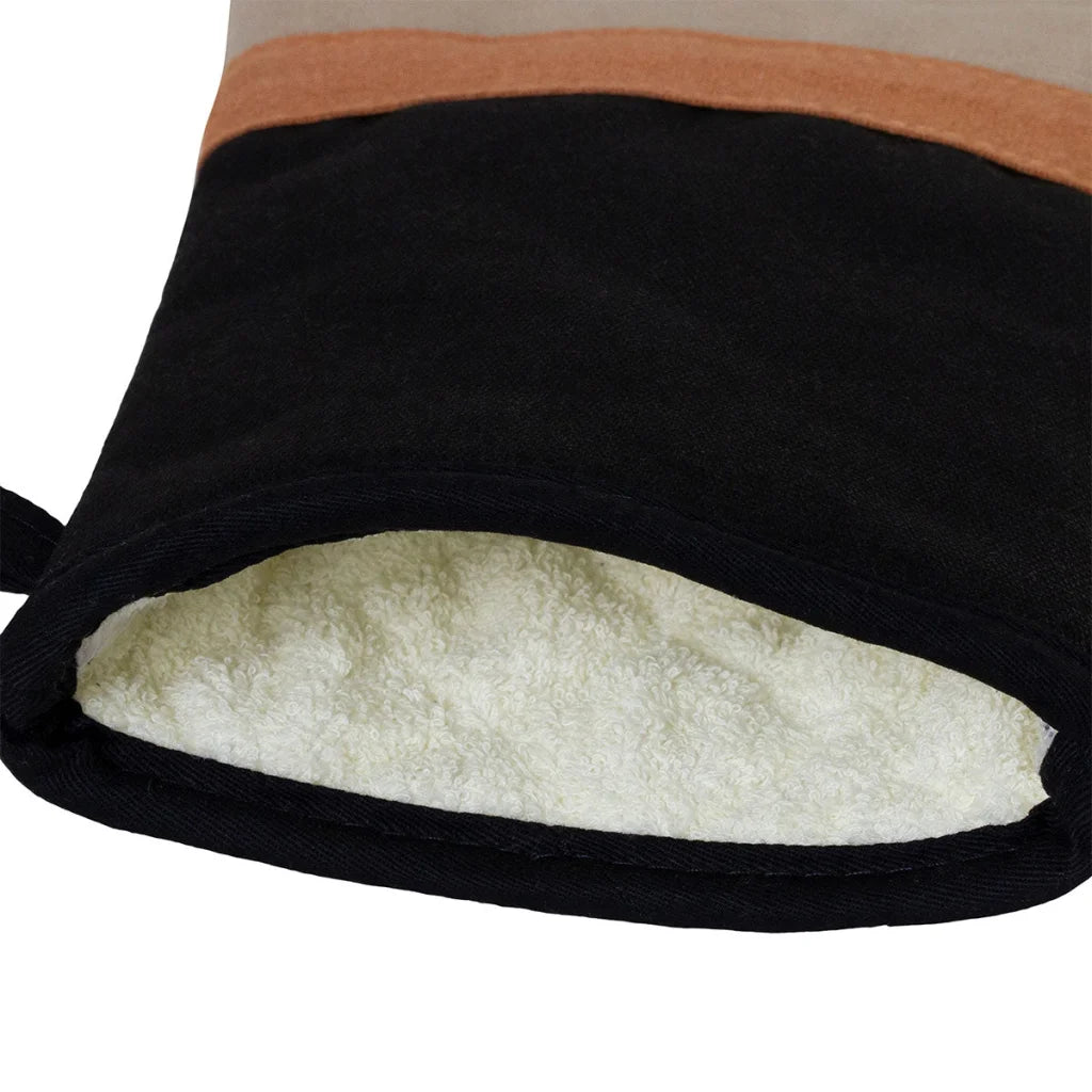 Oven Mitt J Elliot Home Selby Cotton 34x15 cm - Sandstone &