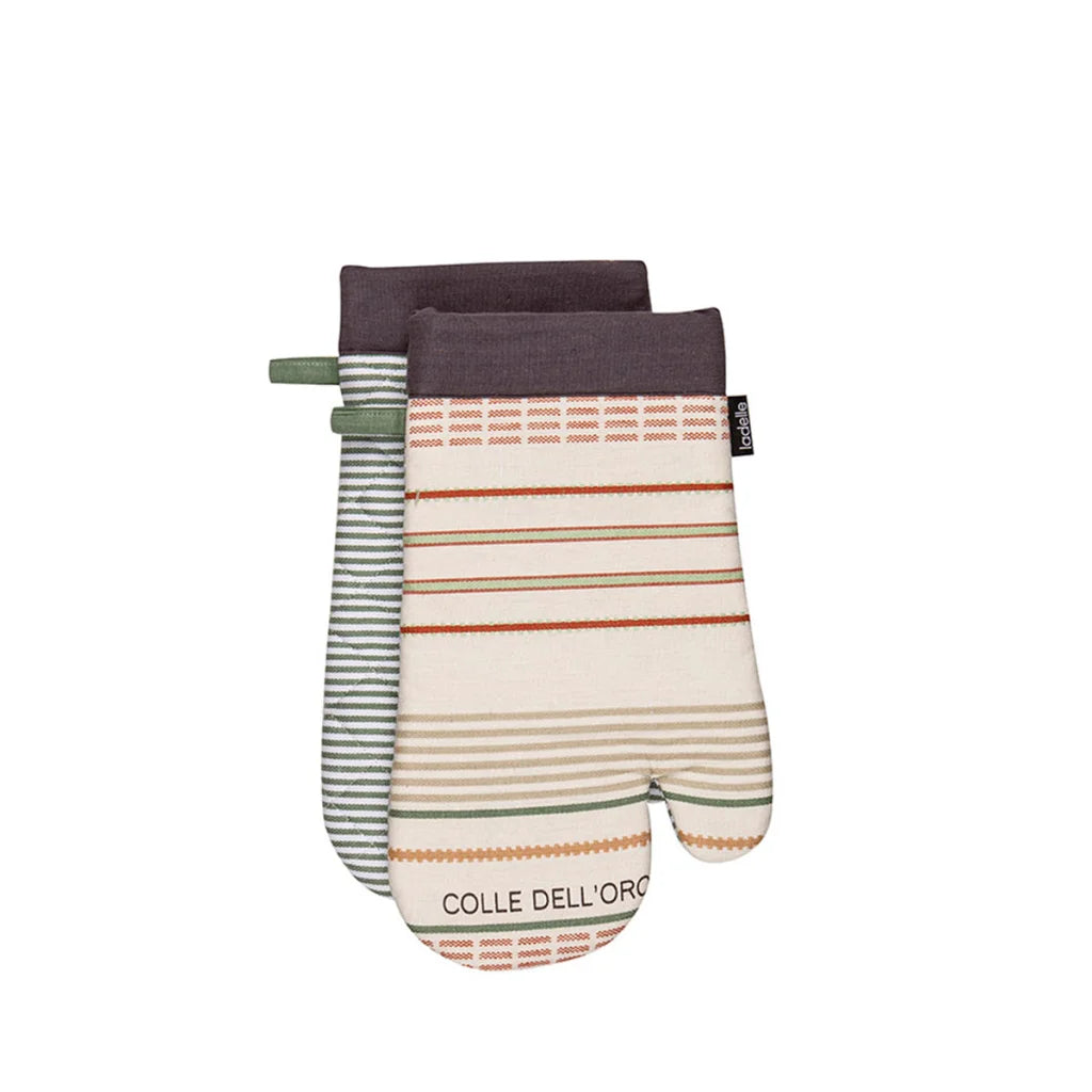 Oven Mitt Ladelle Sanctuary Cream Set of 2 - 18 x 33 cm