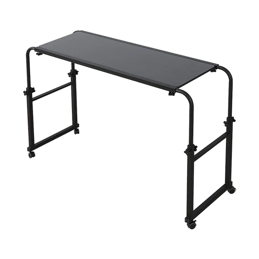 Overbed Table Laptop Desk with Wheels Adjustable Workstation
