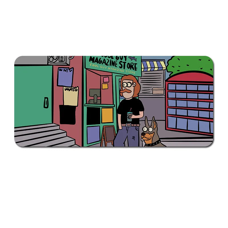 Oversized Cartoon Desk Pad - 80x30cm Mouse Mat Non-Slip