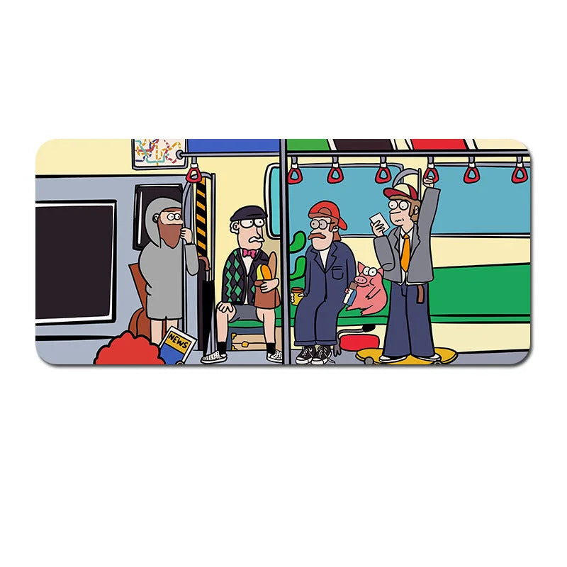 Oversized Cartoon Desk Pad - 80x30x0.4cmcm Mouse Mat