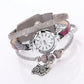 Owl Pendant Bracelet Watch for Women - Small Dial - Milk