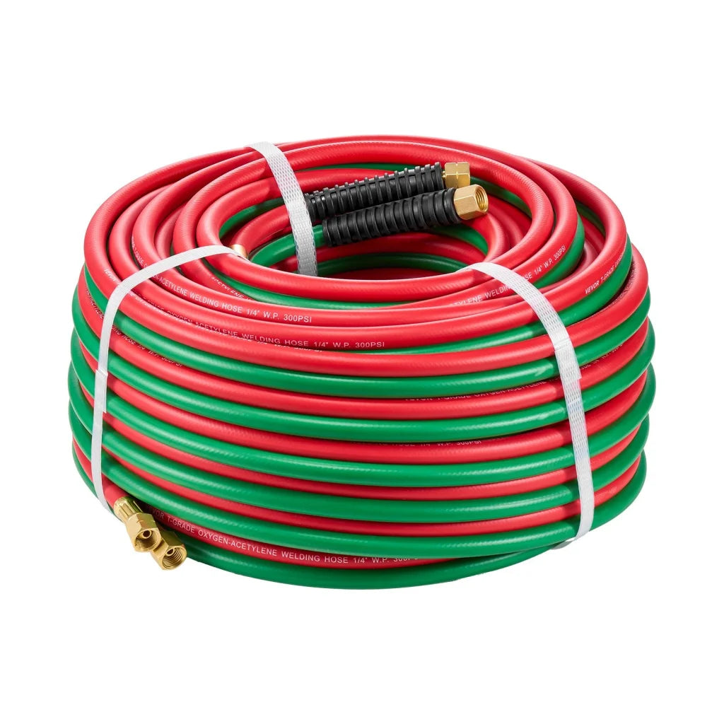 Oxygen Acetylene Hose 1/4-Inch x 100FT T Grade Hose 300PSI
