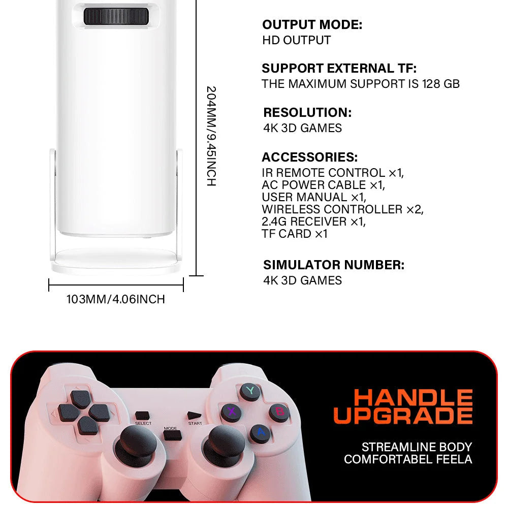 P30 Max 4K Ultra HD Projector with 3D Gaming - Includes 2