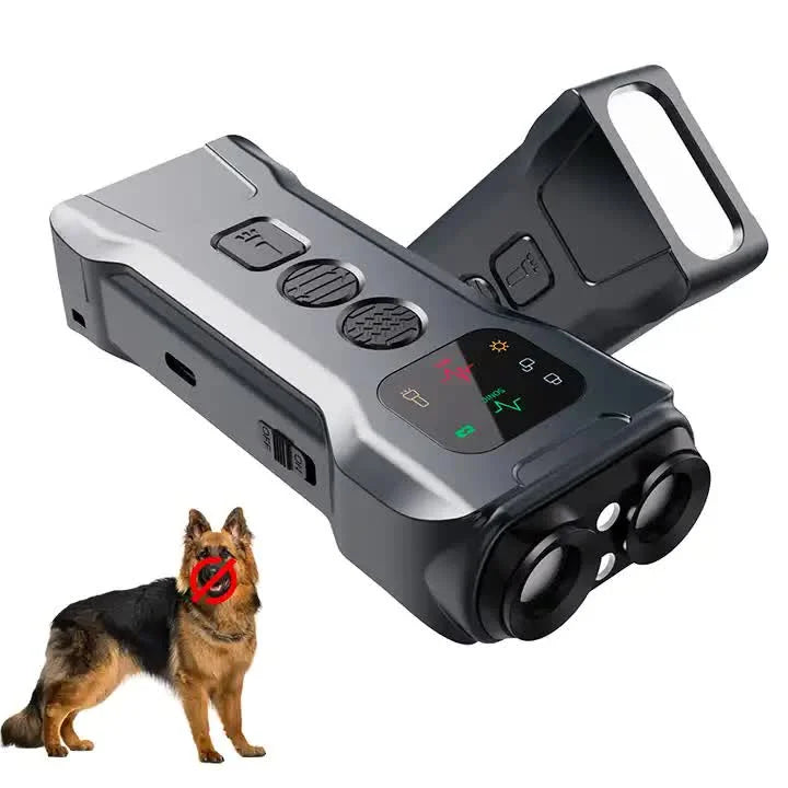 P9 Ultrasonic Dog Repellent Device - Dual-Mode Flashlight