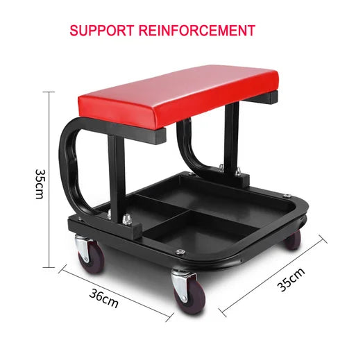 Padded Rolling Creeper Garage Mechanics Roller Seat Stool