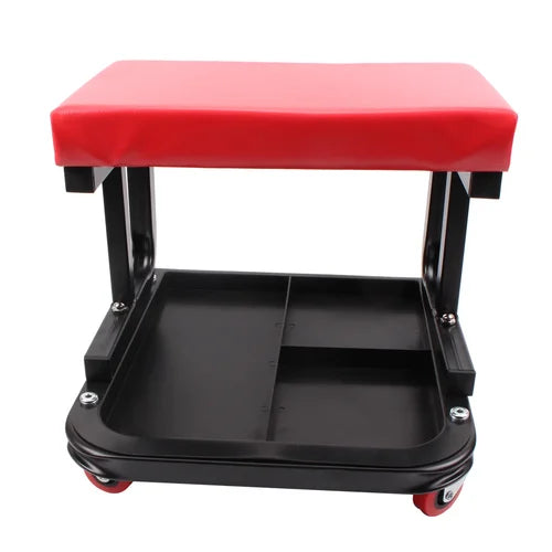 Padded Rolling Creeper Garage Mechanics Roller Seat Stool Chair