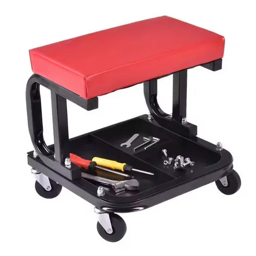 Padded Rolling Creeper Garage Mechanics Roller Seat Stool