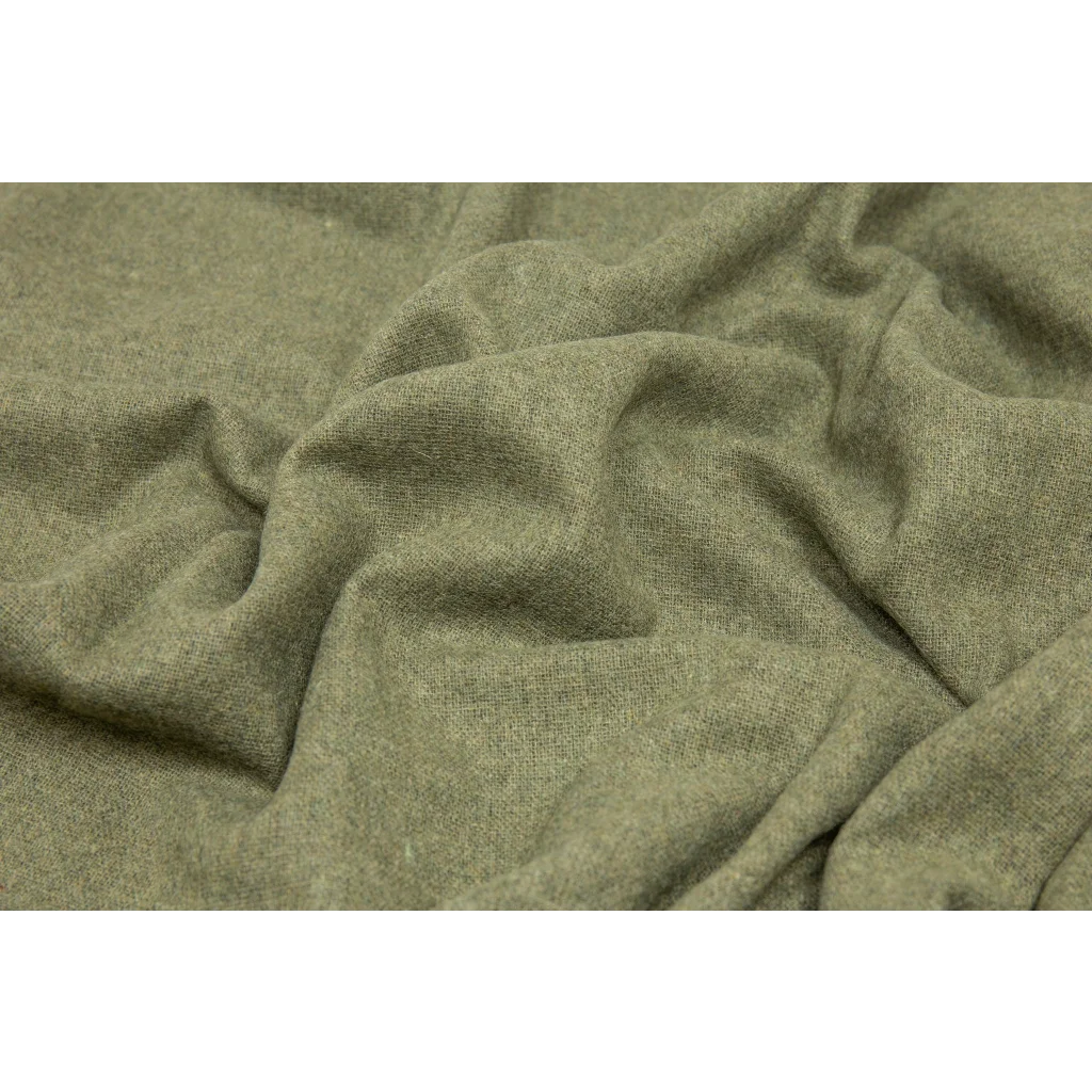 Paddington Throw Blanket - Fine Wool Blend - Olive