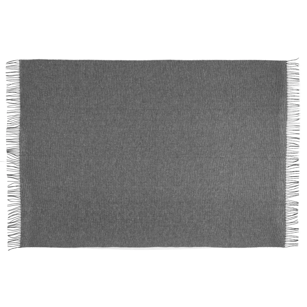 Paddington Throw Blanket Fine Wool Blend - Slate - Furniture