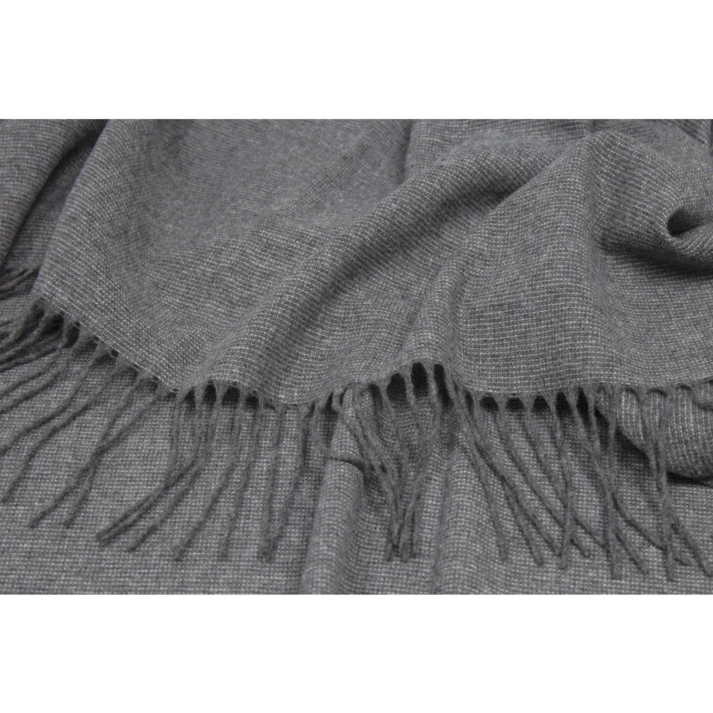 Paddington Throw Blanket Fine Wool Blend - Slate - Furniture