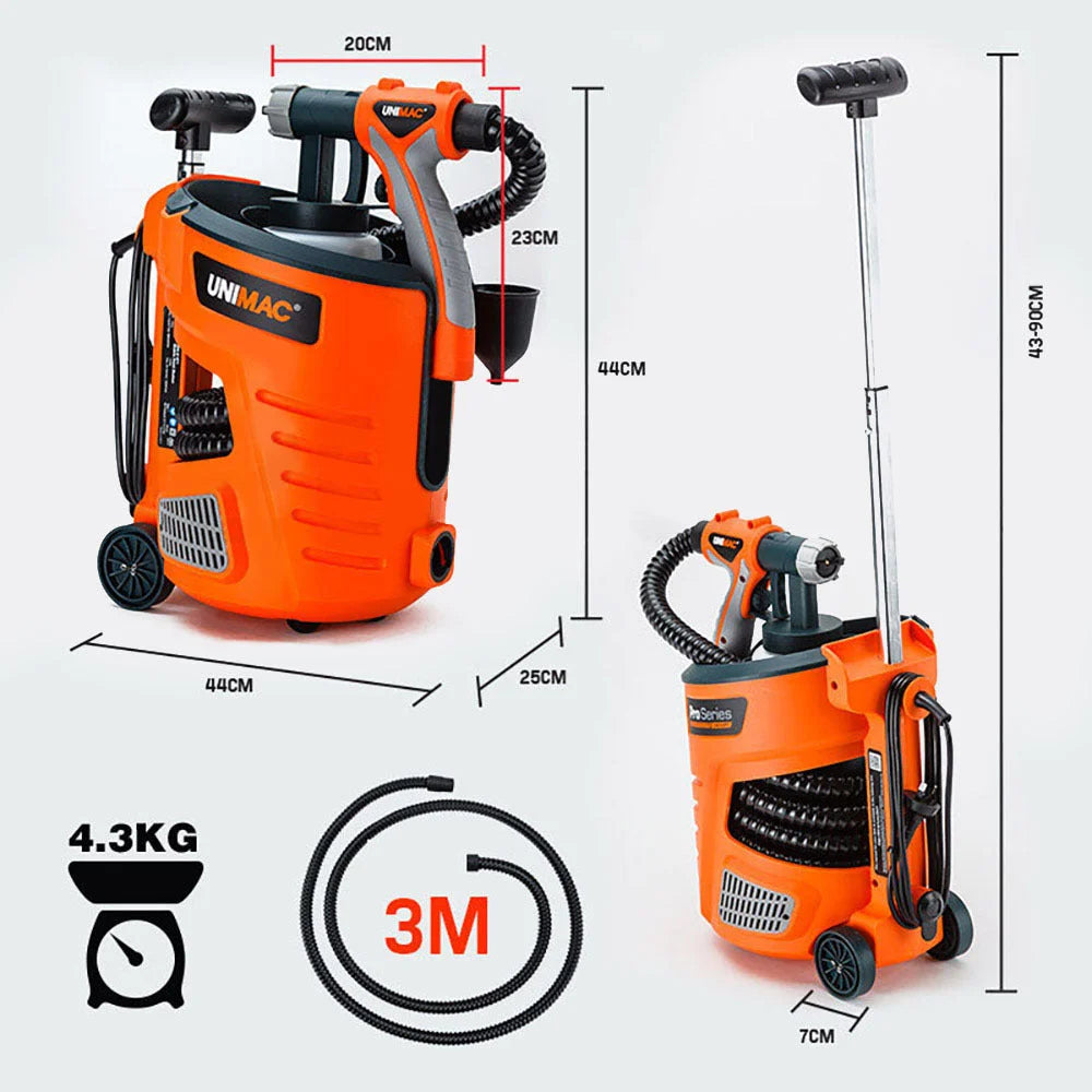 Paint Sprayer Gun UNIMAC 740W HVLP DIY Spray Station Tool