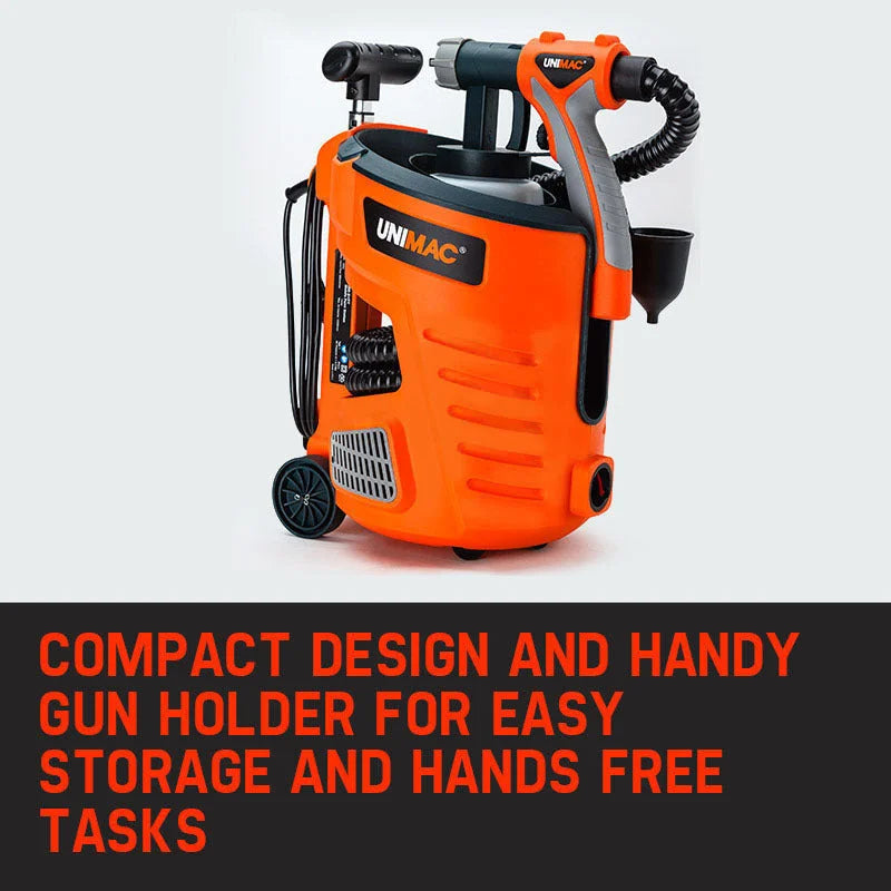 Paint Sprayer Gun UNIMAC 740W HVLP DIY Spray Station Tool