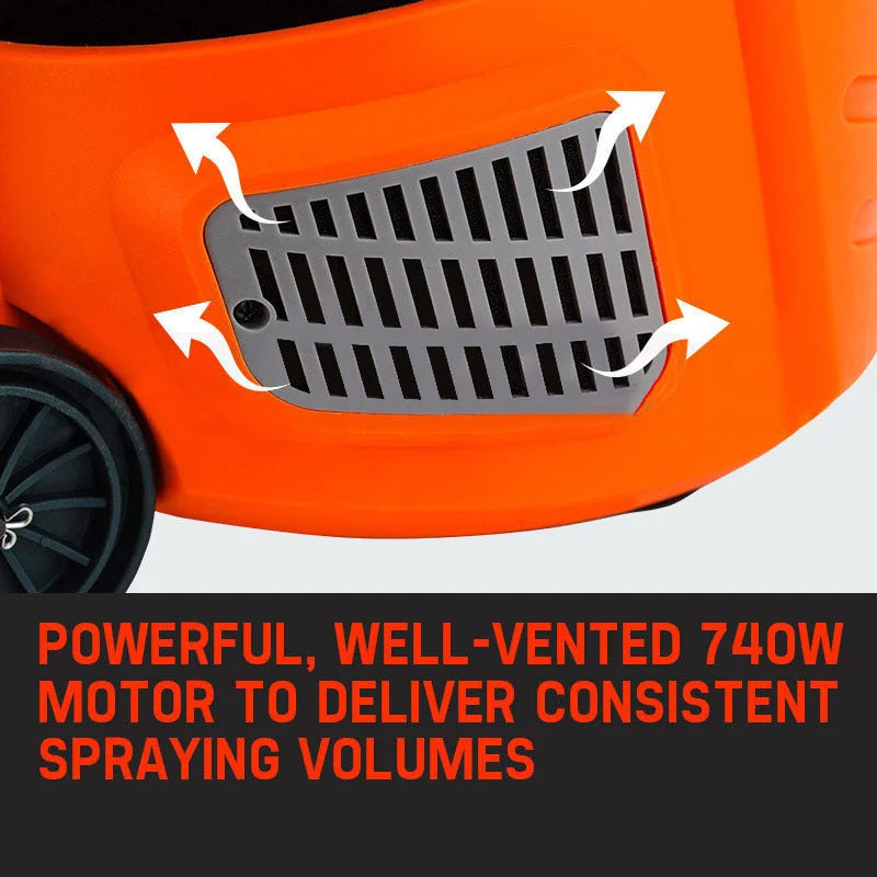 Paint Sprayer Gun UNIMAC 740W HVLP DIY Spray Station Tool