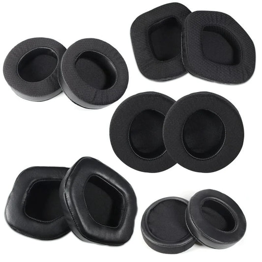 Pair Of Black Lambskin Headset Covers For Alienware Aw988-1915197639956238337