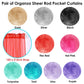 Pair of Organza Sheer Rod Pocket Curtains Purple - Home &