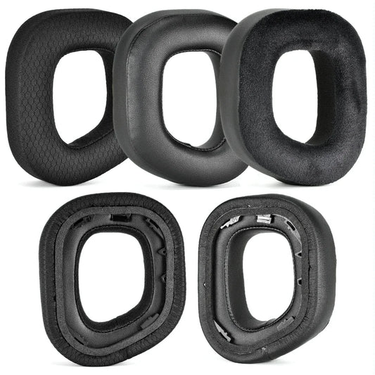 Pair Of Plush Earmuffs For Corsair Hs80 Rgb Headphones - Leather & Velvet-1915198089271054337