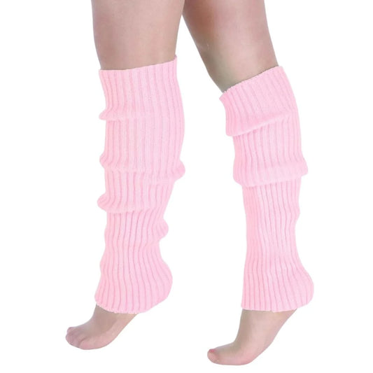 Pair of Womens Leg Warmers Disco Winter Knit Dance Party