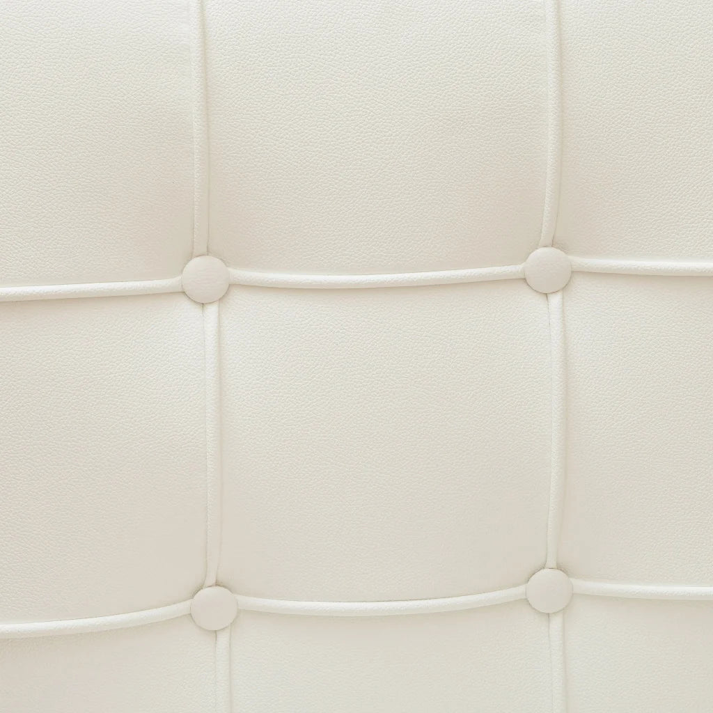 Pandora Modern Bonded Leather Dining Chair in White