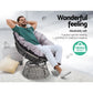 Papasan Chair with Side Table Grey - Bar Stools & Chairs