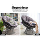 Papasan Chair with Side Table Grey - Bar Stools & Chairs