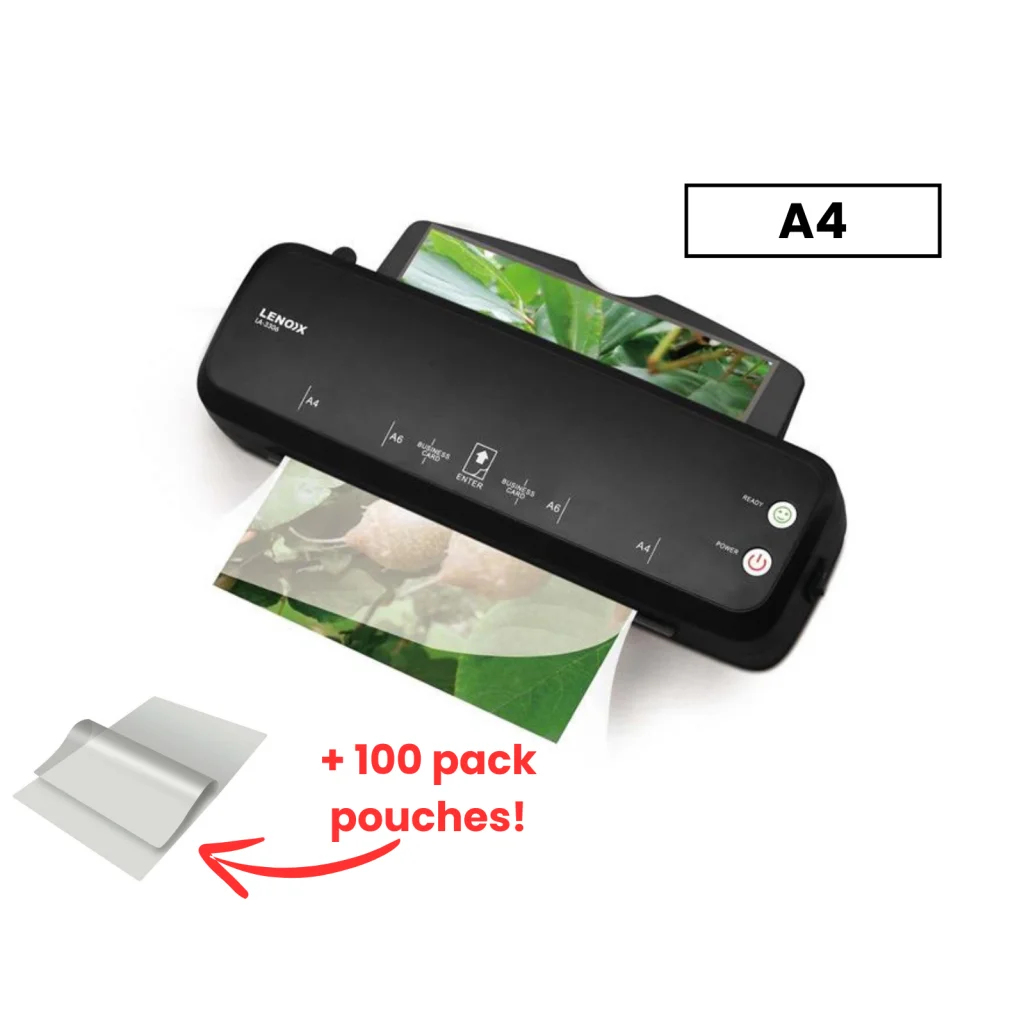 Paper Laminator Hot 300W for 80-100 Microns with 100 A4