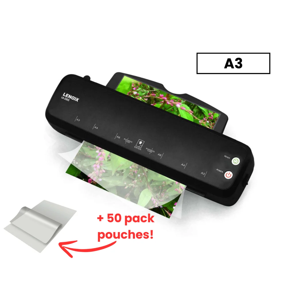 Paper Laminator Hot 350W for 80-100 Microns with 50 A3