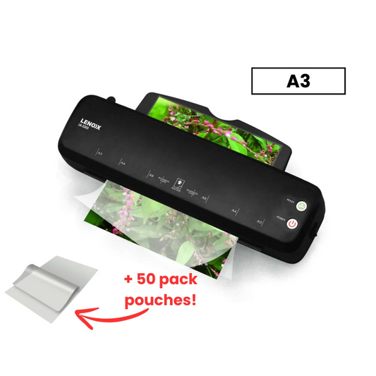 Paper Laminator Hot 350W for 80-100 Microns with 50 A3