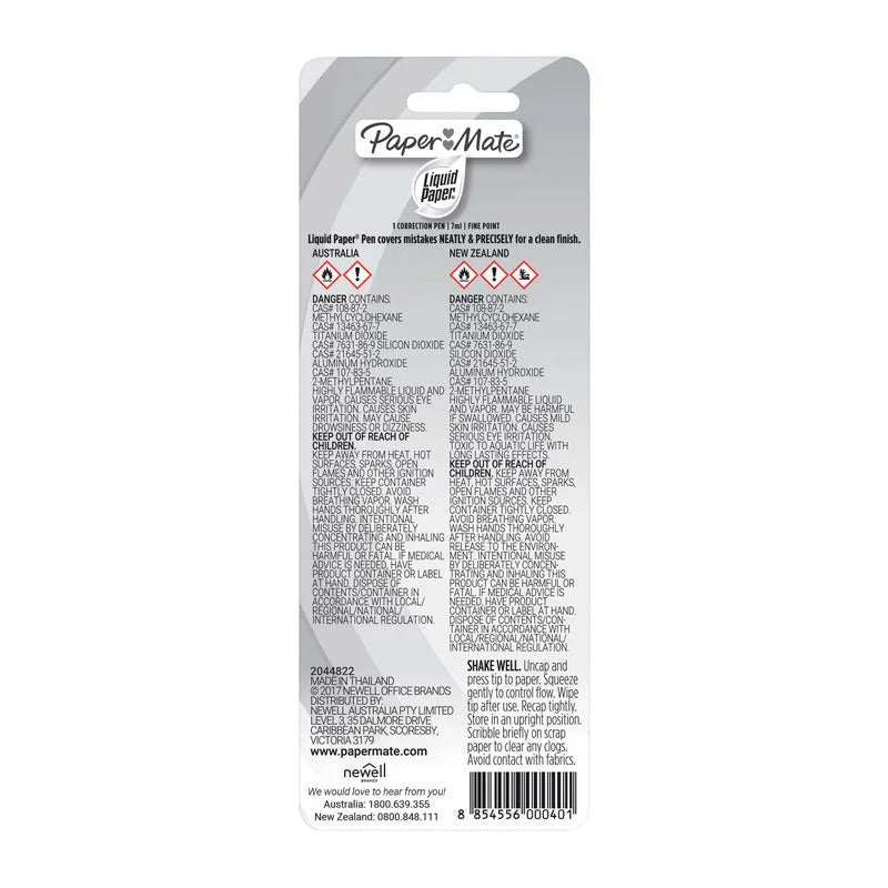 PAPER MATE LP Correct Pen 7ml - Box of 12