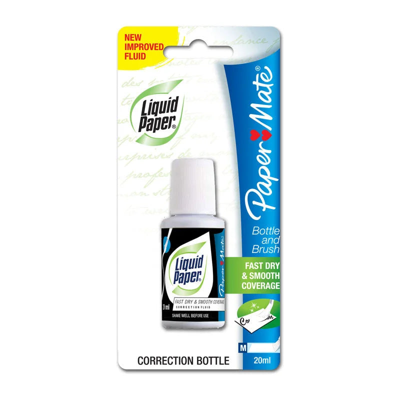 PAPER MATE LP Correction Fluid 20ml Box of 12 - Occasions