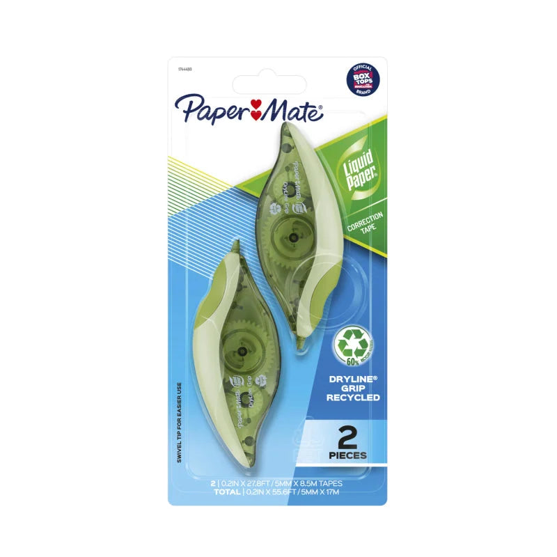 PAPER MATE LP Dryline Correction Tape Pack of 2 (Box of 6)