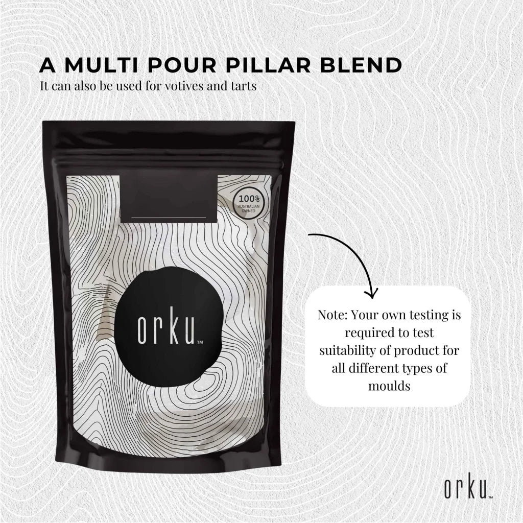 Paraffin Wax Blocks 1Kg - Refined Hard Unscented Chunks