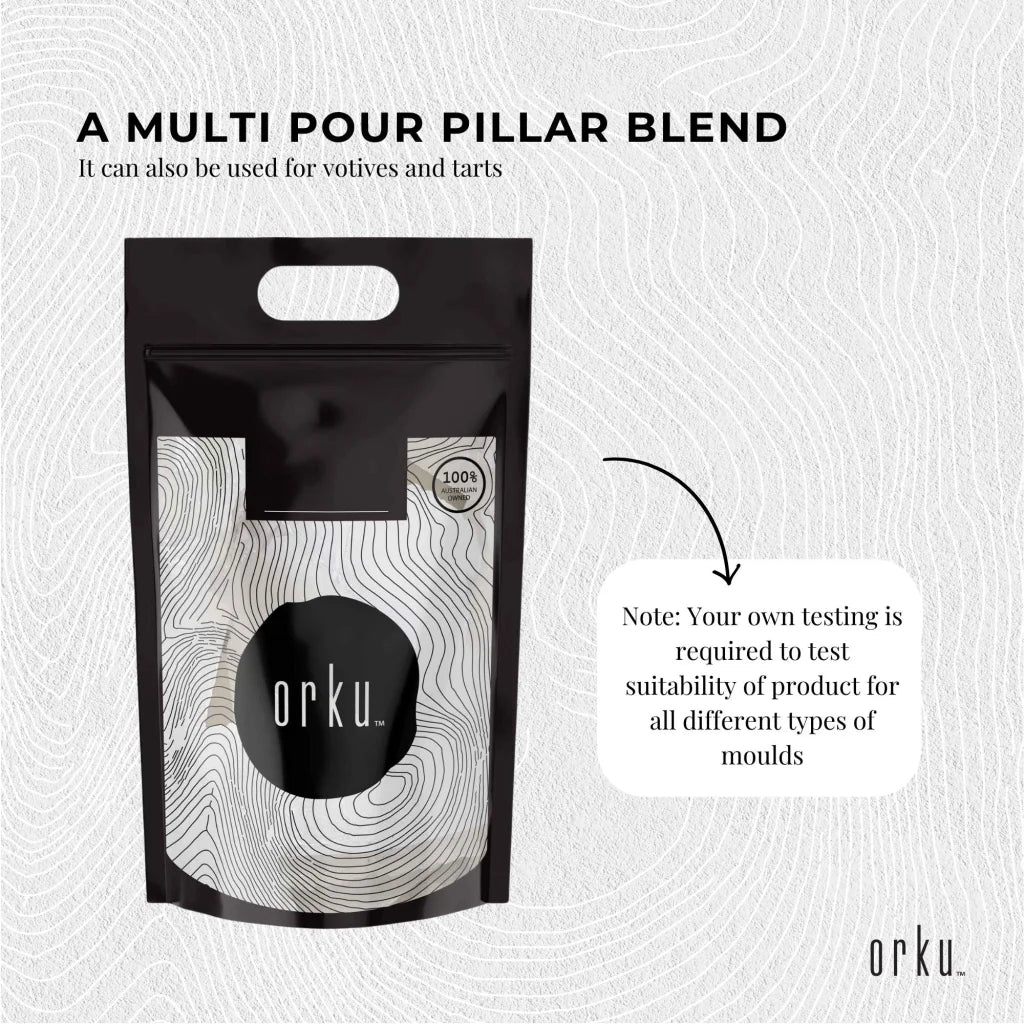 Paraffin Wax Blocks 2Kg - Refined Hard Unscented Chunks