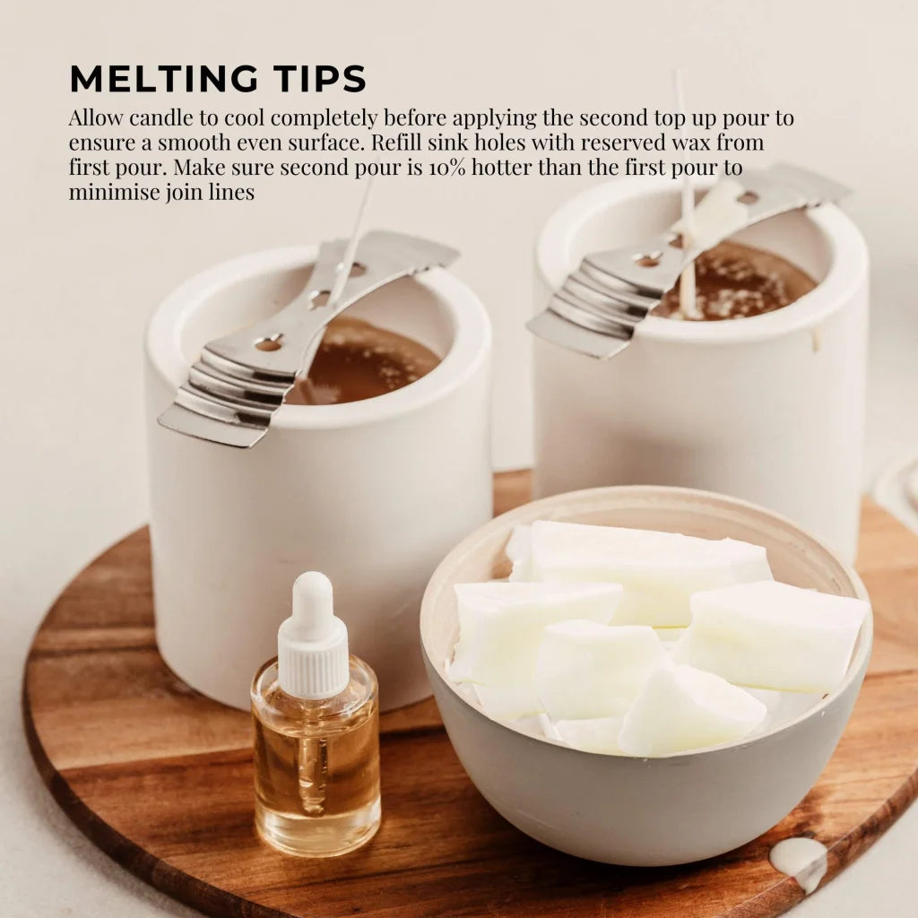 Paraffin Wax Blocks 2Kg - Refined Hard Unscented Chunks