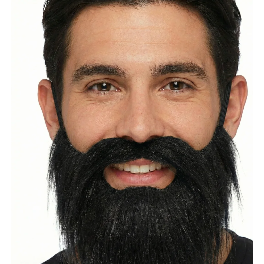 PARTY BEARD Moustache Costume Fancy Dress Mustache