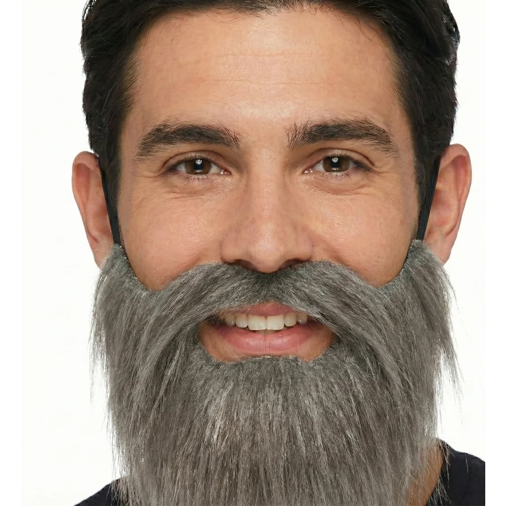 PARTY BEARD Moustache Costume Fancy Dress Mustache