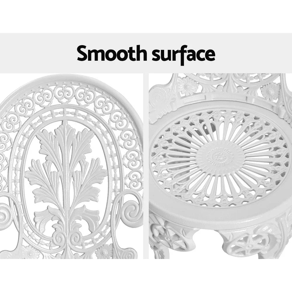 Patio Furniture 3PC Outdoor Bistro Set Dining Chairs