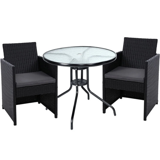 Patio Furniture Dining Chairs Table Setting Bistro Set