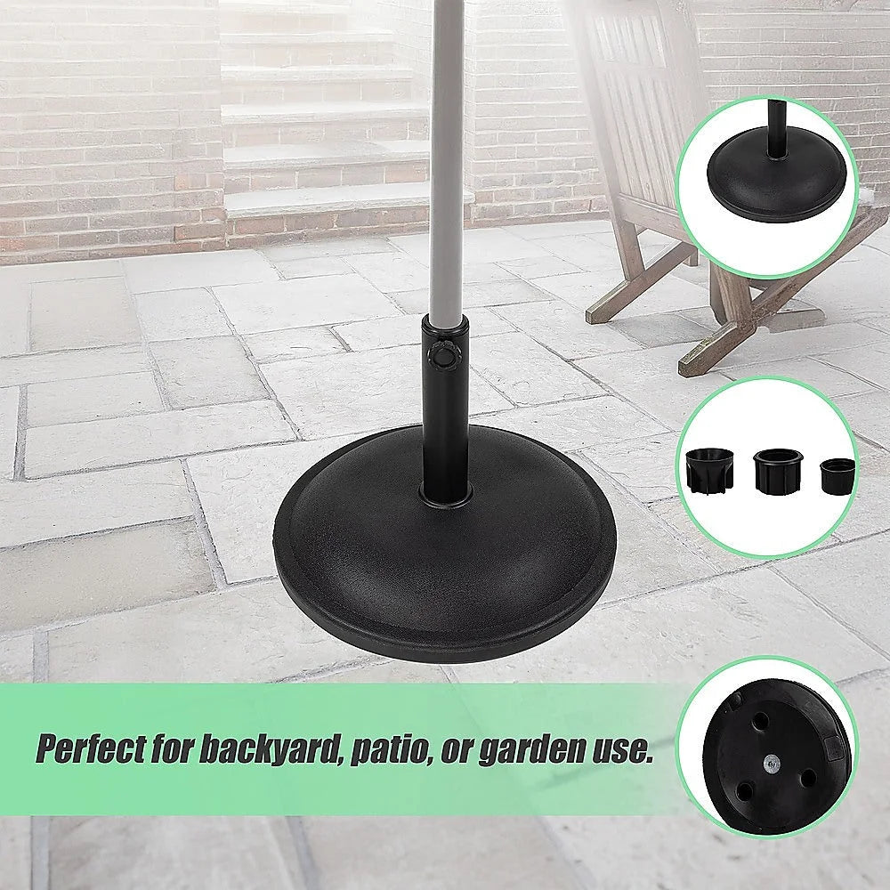 Patio Sun Umbrella Base 20kg Durable Parasol Garden Stand