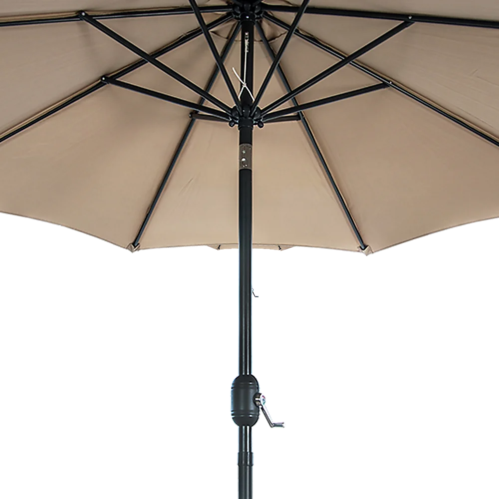 Patio Umbrella 9FT Outdoor Garden Table with 8 Sturdy Ribs