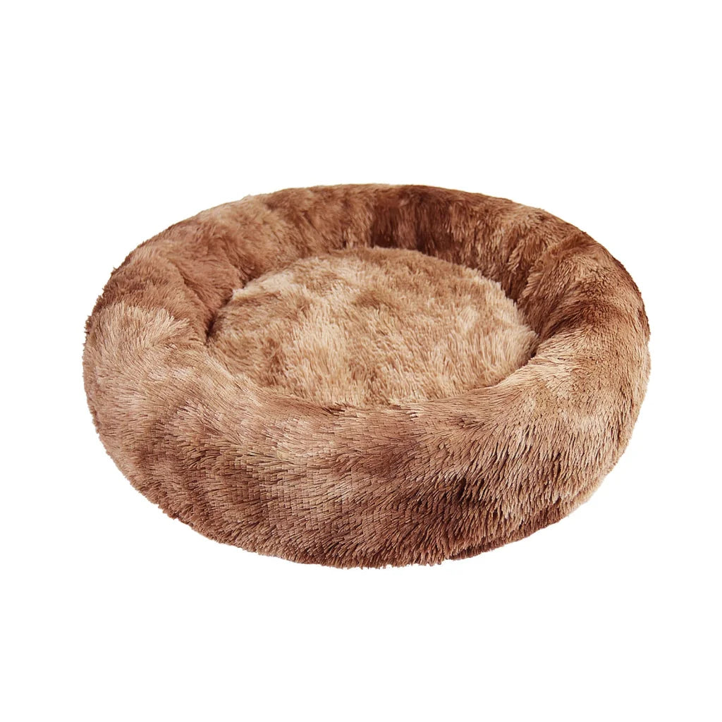 Pawfriends Dog Cat Pet Calming Bed Warm Soft Plush Round
