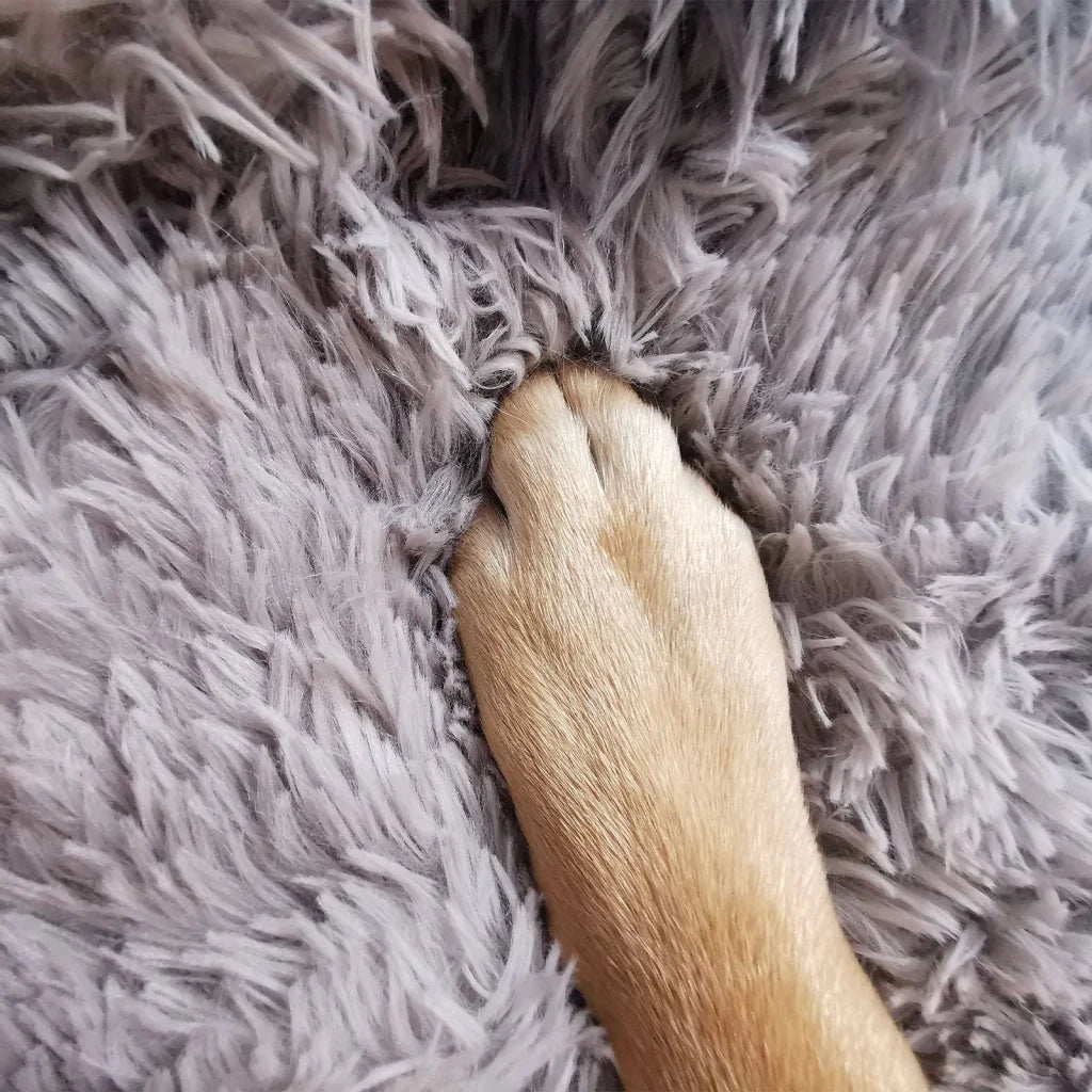 Pawfriends Dog Cat Pet Calming Bed Warm Soft Plush Round