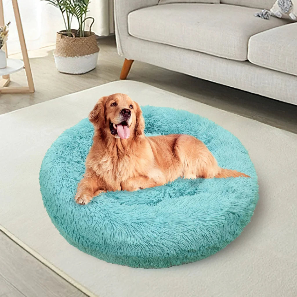 Pawfriends Pet Dog Bedding Warm Plush Round Comfortable