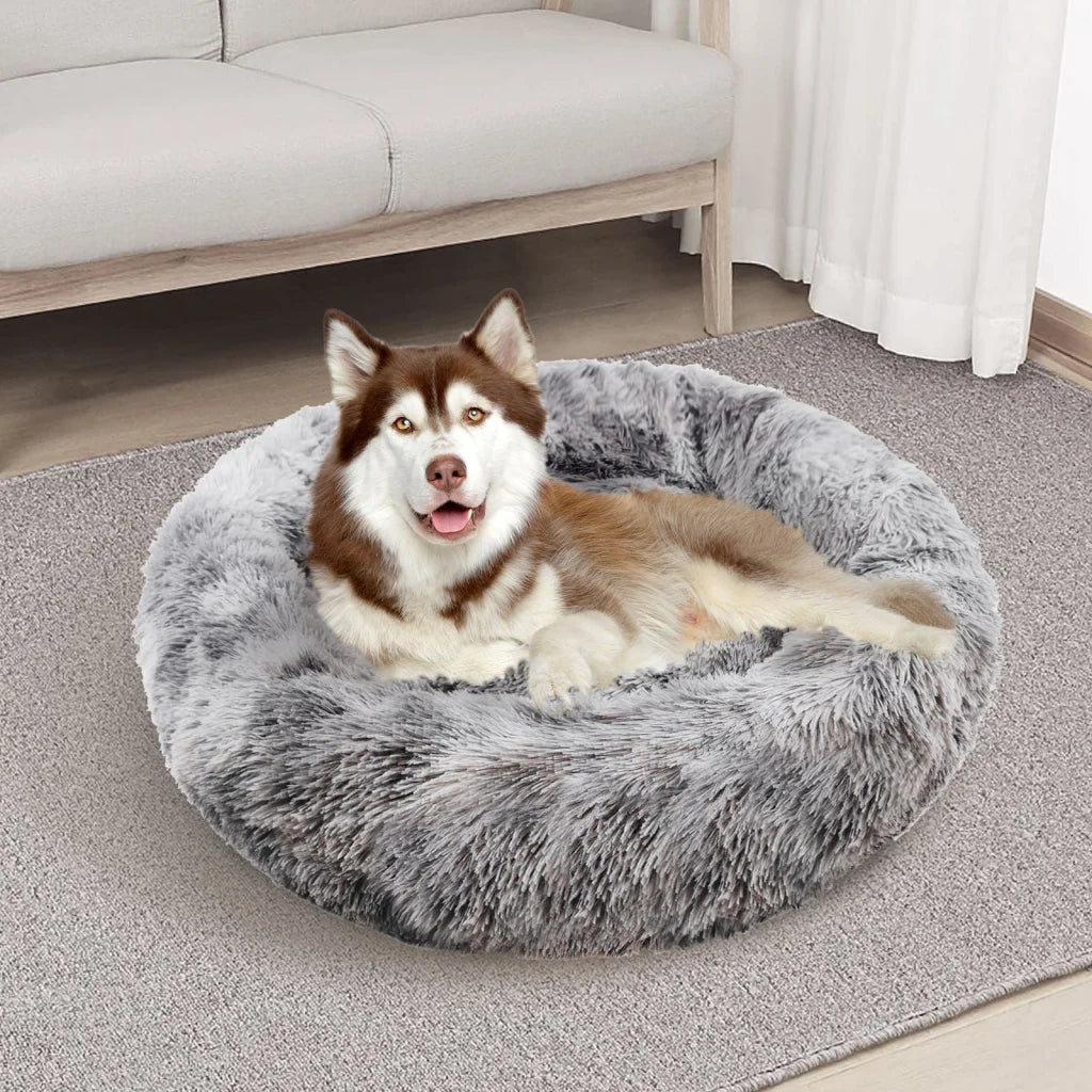 Pawfriends Pet Dog Cat Calming Bed Warm Soft Plush Sleeping