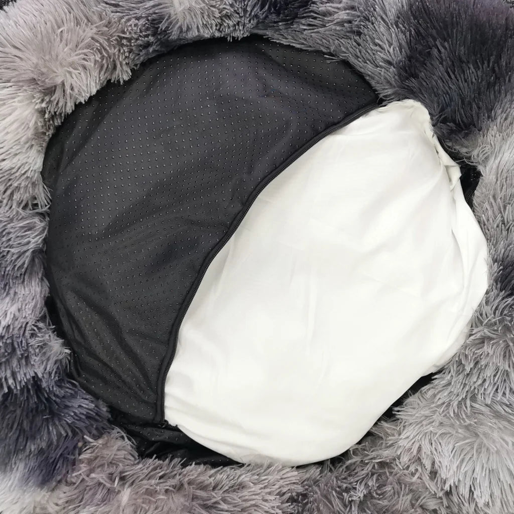 Pawfriends Pet Dog Cat Calming Bed Warm Soft Plush Sleeping