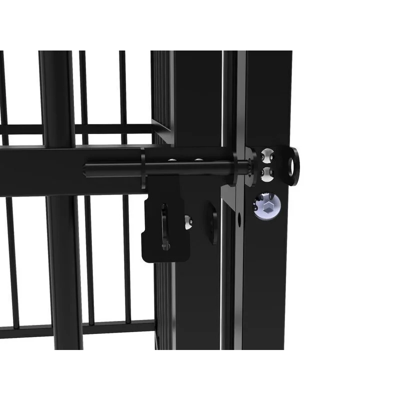 Pawhub Heavy Duty Dog Cage Black Metal Kennel Indoor